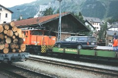 RhB (Rhätische Bahn), Samedan 15. July 2003